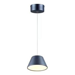 Pendente LED 3000K 9W Bivolt Ø16x10cm Metal e Acrílico Cinza