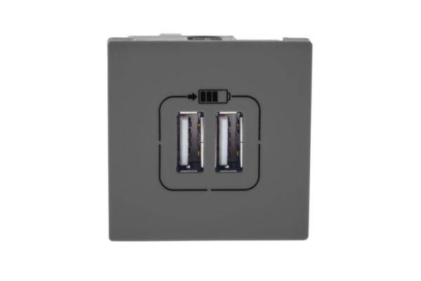 Carregador 2X USB 3000Ma 2M Cinza - Pial Plus+
