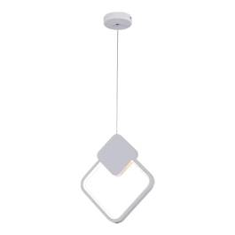 Pendente LED 3000K 14W Bivolt 29x25,3cm Metal Branco