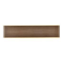 Arandela de Parede LED 3000K 12W Bivolt 7,5x31cm Metal e Acrílico Marrom
