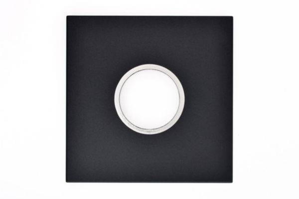 Placa 2 Postos 4X4 Redondos Graphite Arteor