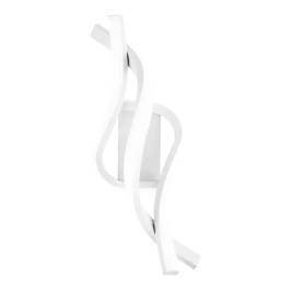 Arandela de Parede LED 3000K 20W Bivolt 35x14x13cm Alumínio e Silicone Branco