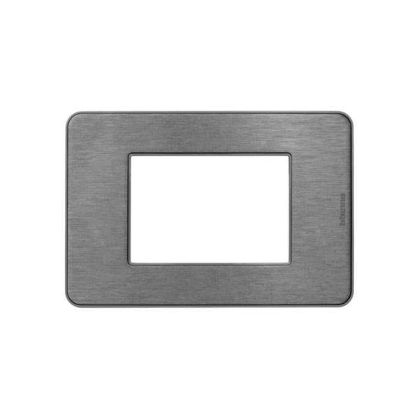 Placa 3 Postos 4X2 Aluminio Steel - MatixGO
