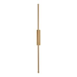 Arandela de Parede LED 3000K 8W Bivolt 60cm Metal e Silicone Dourado
