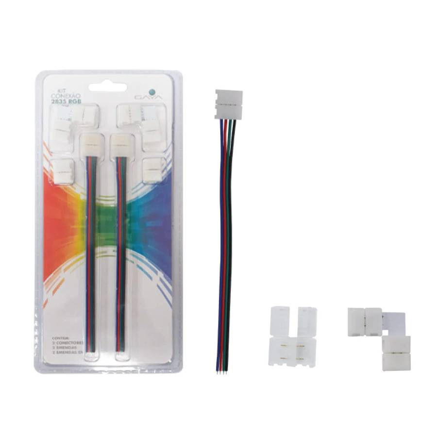 KIT FITA RGB 2835 – 12V- ROLO DE 5 METROS – ACESSÓRIOS