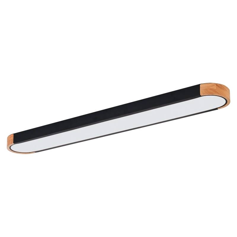 Plafon Led Sobrepor Preto Multitemperatura 42w Woodbury