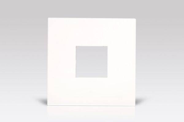 Placa 2 Postos 4X4 Quadrados White Arteor