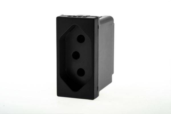 Pc 2P+T 10A 250V Ba Preto - Pial Plus+