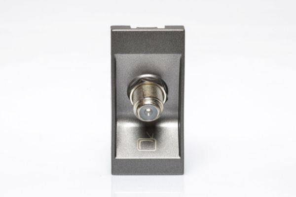 Tomada Antena Tv F 1M Quadrado Magnesio Arteor