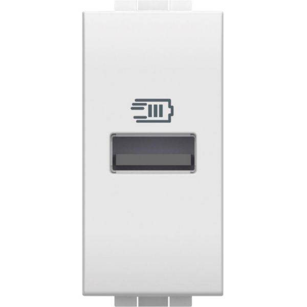 Carregador USB-A 15W 3A 1Mod White - Living Light