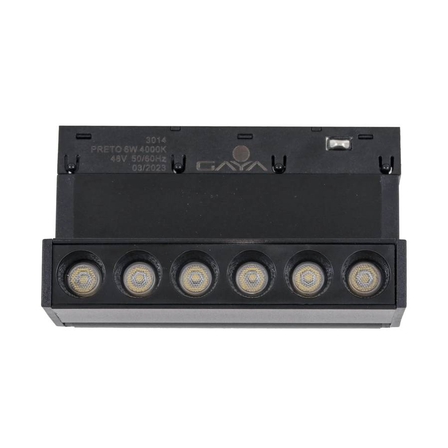 SPOT DE FOCO MAG 6W PRETO