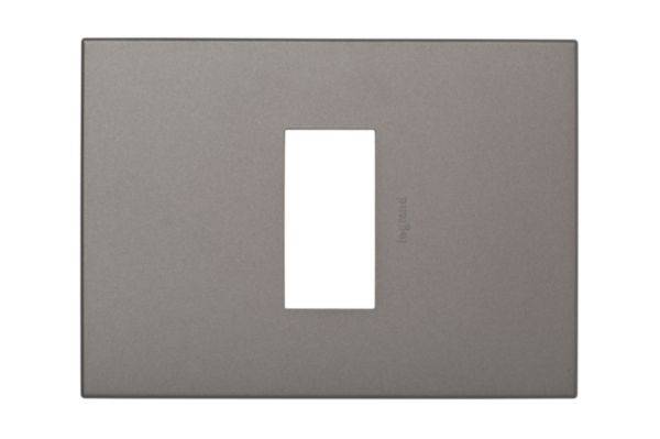 Placa 1 Posto 4X2 Quadrados Magnesium Arteor