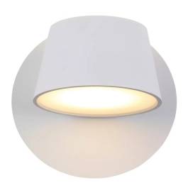 Arandela de Parede LED 3000K 14W Bivolt 12x12cm Metal e Acrílico Branco