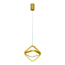 Pendente LED 3000K 24W Bivolt Ø22cm Metal e Silicone Dourado