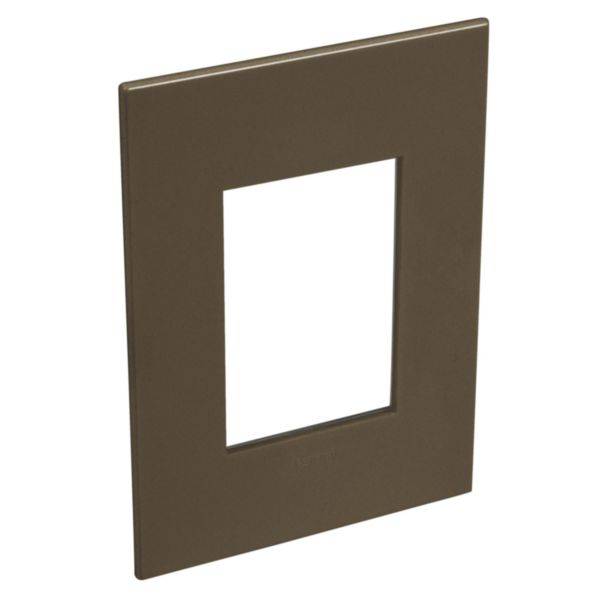Placa 3 Postos 4X2 Quadrados Dark Bronze Arteor