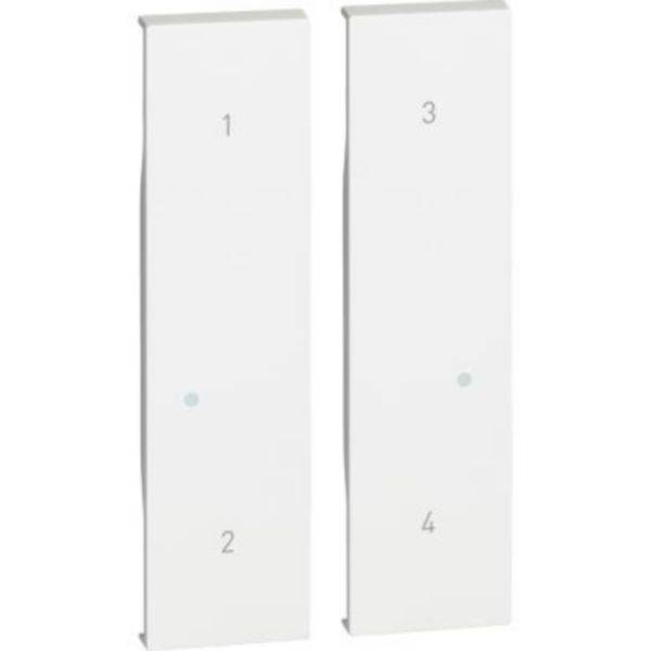 Tampa Acabamento Controle 4 Cenarios Sem Fio White - Living Now