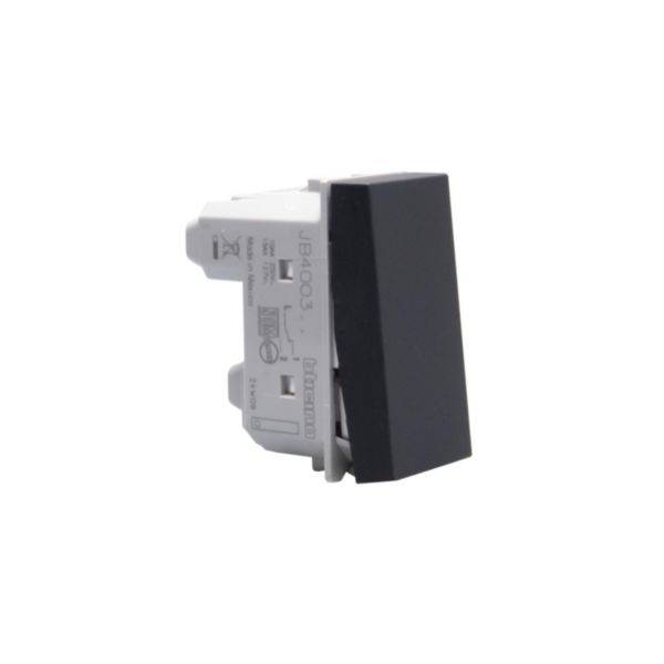 Matixgo - Interruptor paralelo 1M 10AX preto - Montagem embutida - Termoplástico - Grau de proteção IP20
