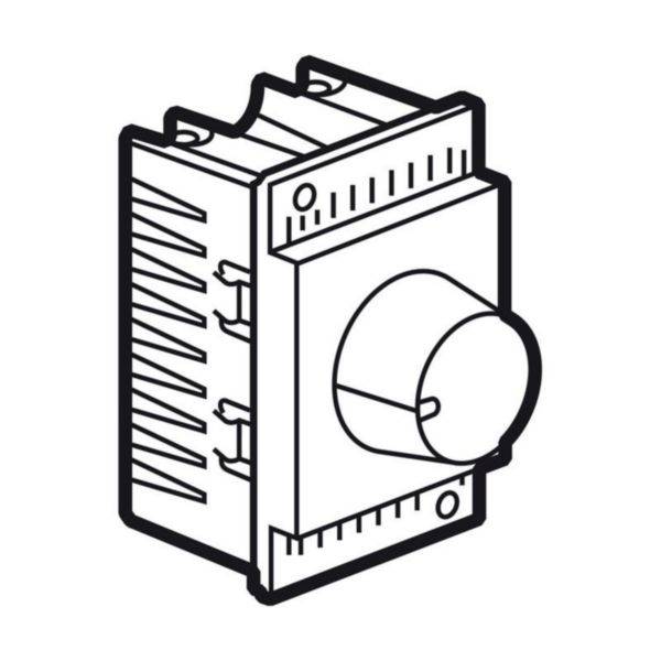 Variador Rotativo 1000W 230V 2Fio 3M Quadado Magnesio Arteor