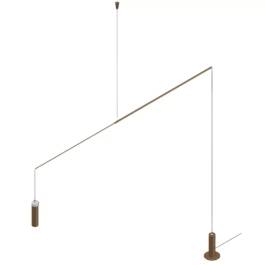 Luminária de Chão Piso LED Com Cabo de Sustentação ao Teto