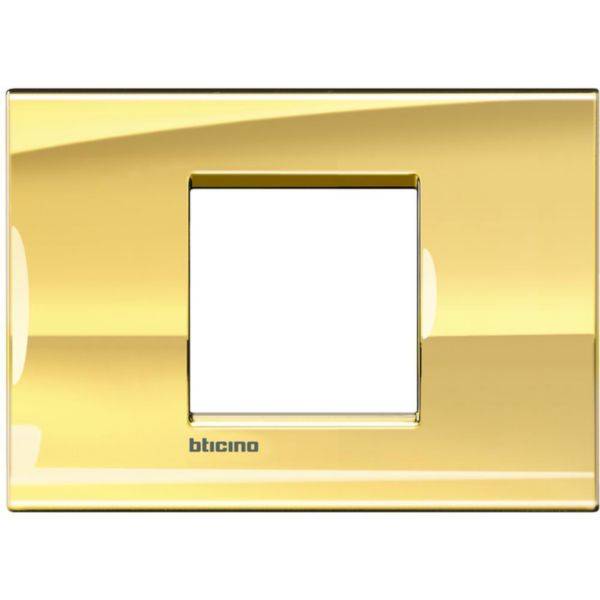 Placa Quadrada 2 Postos Central 4X2 - Oro Freddo