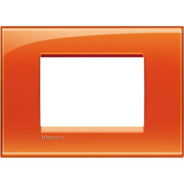 Placa Quadrada 3 Postos 4X2 - Arancio
