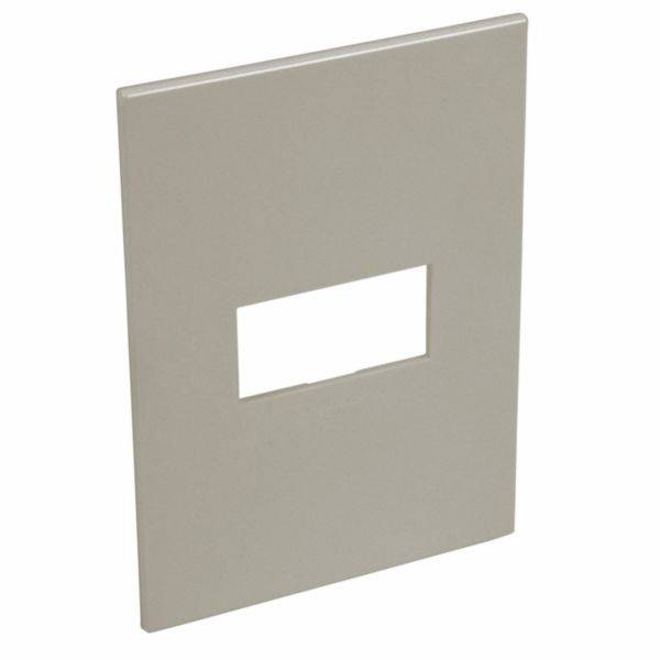 Placa 1 Posto 4X2 Quadrados Champagne Arteor
