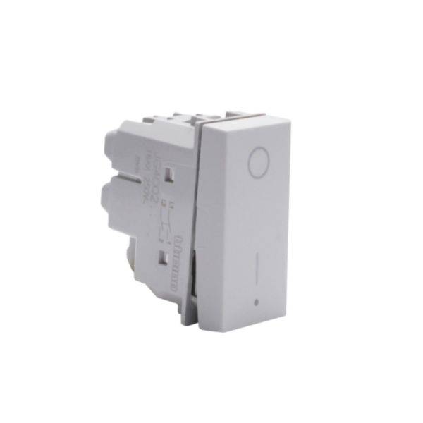 Matixgo - Interruptor bipolar 16Ax 1M cinza - 250V AC - Montagem embutida - Termoplástico halogen free