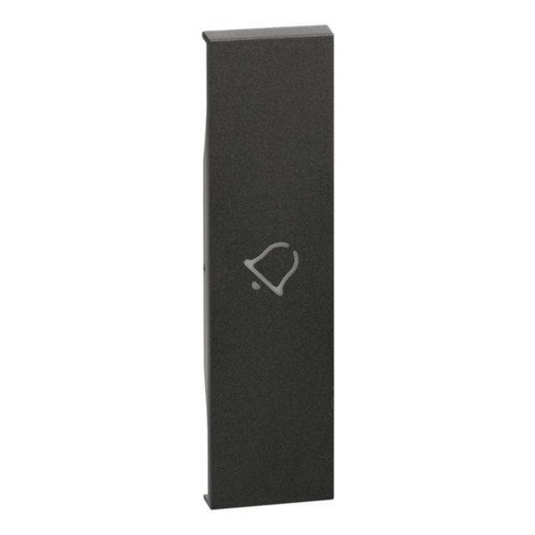 Tampa Para Interruptor Simbolo Campainha 1M Black - Living Now