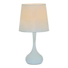 Abajur 45xØ23cm Metal e Linho Branco