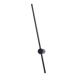 Arandela de Parede LED 3000K 8W Bivolt 60cm Metal e Silicone Preto