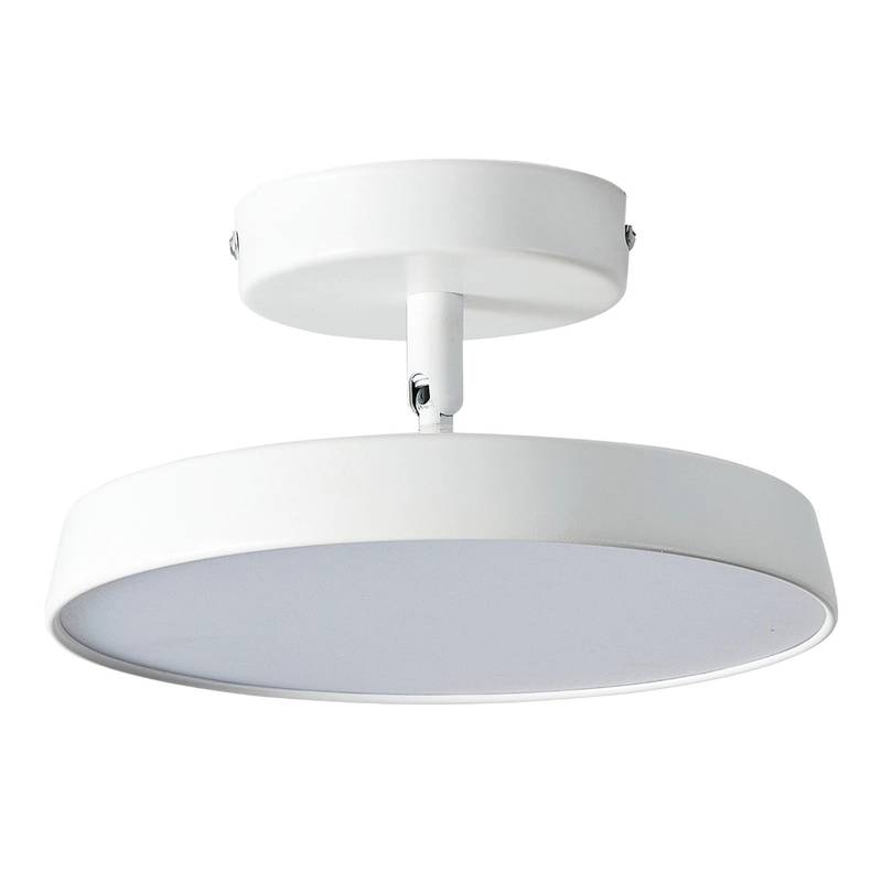 Plafon Led Sobrepor Redondo Metal Branco 9w