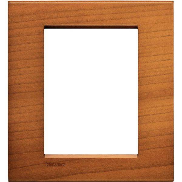 Placa Quadrada 3 Postos 4X2 - Ciliegio Americano