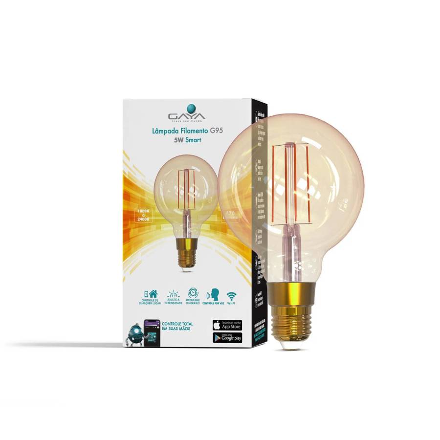 LÂMPADA FILAMENTO G95 SMART 5W