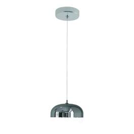Pendente LED 3000K 12W Bivolt Ø15cm Metal e Cristal Cromado