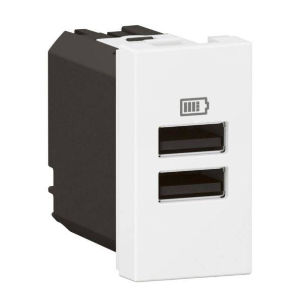 Carregador USB X2 A+A 3A 15W 1M Branco - Arteor
