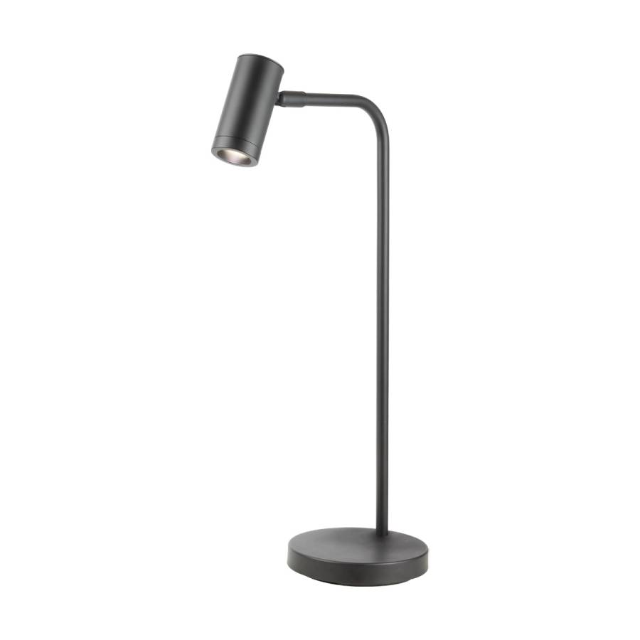 Luminaria De Mesa Aluminio Preto Foco
