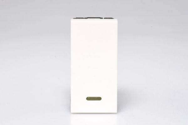 Interruptor Simples Led 16A 1M Quadrado Branca Art