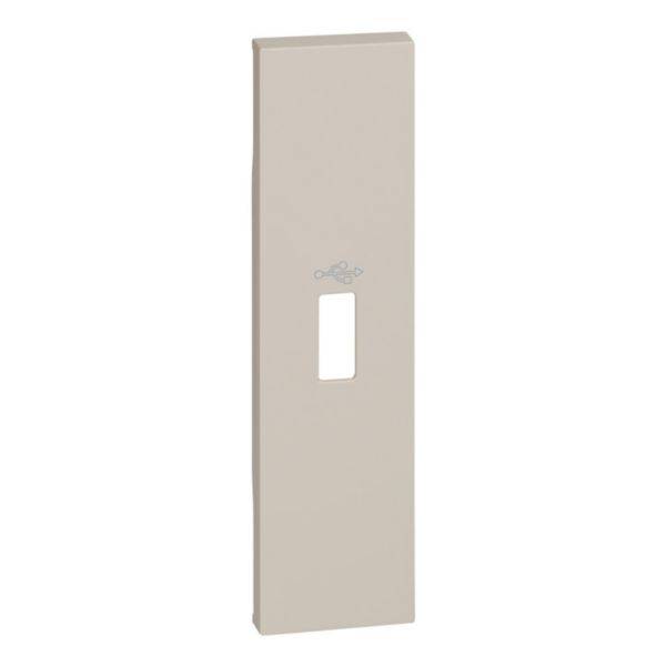 Tampa Para Tomada Dados USB 1M Sand - Living Now