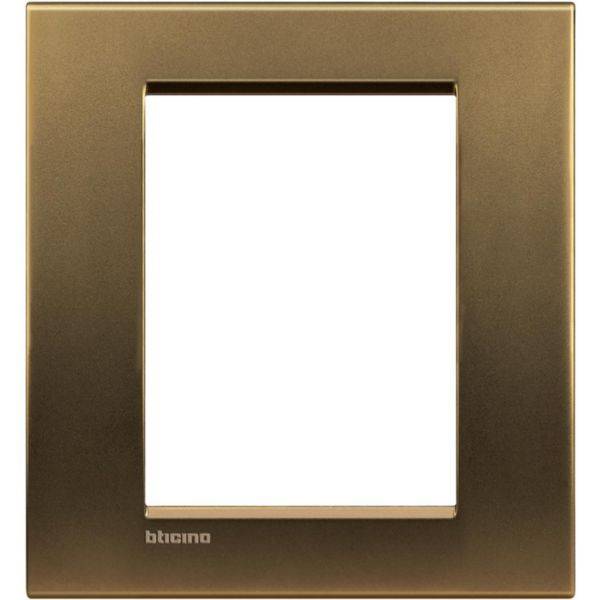 Placa Quadrada 3+3 Postos 4X4 - Bronzo