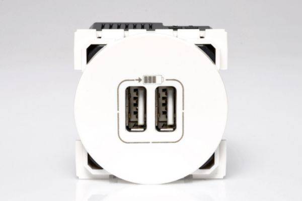 Carregador USB 1500Ma 2M Redondo Branca Arteor