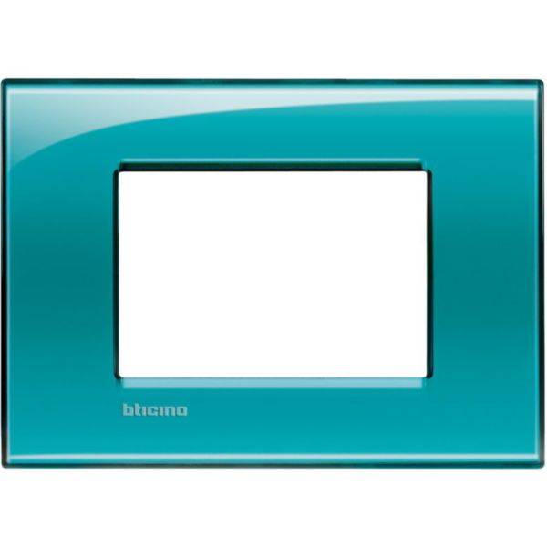 Placa Quadrada 3 Postos 4X2 - Verde