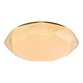 Plafon de Sobrepor LED Redondo 3000K/4500K/6000K Multitemperatura 36W Bivolt Ø50x8,5cm Metal e Policarbonato Branco