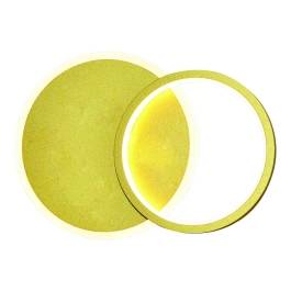 Arandela de Parede LED 3000K 20W Bivolt 24x22cm Metal e Silicone Dourado
