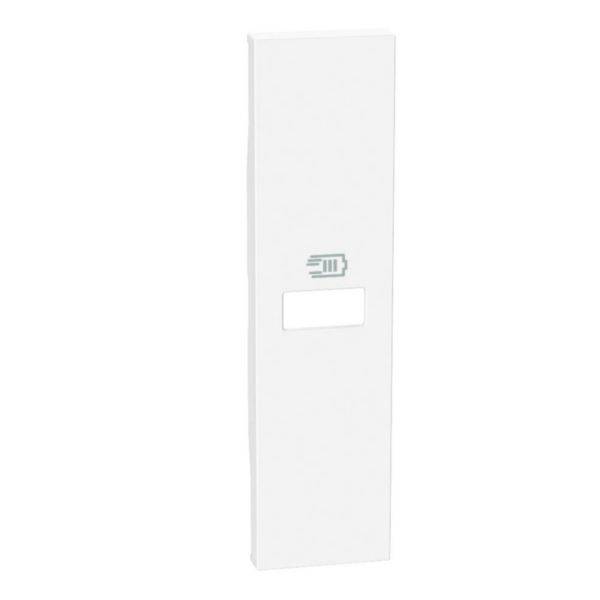 Tampa Para Tomada Carregador USB X1 1M White - Living Now