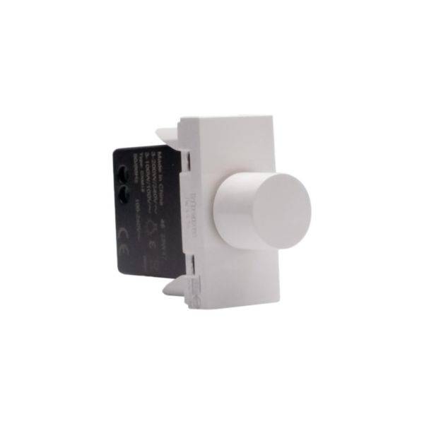 Matixgo - Dimmer rotativo universal 1M branco - Montagem embutida - 100-240V AC - Compatível LED e retrofit