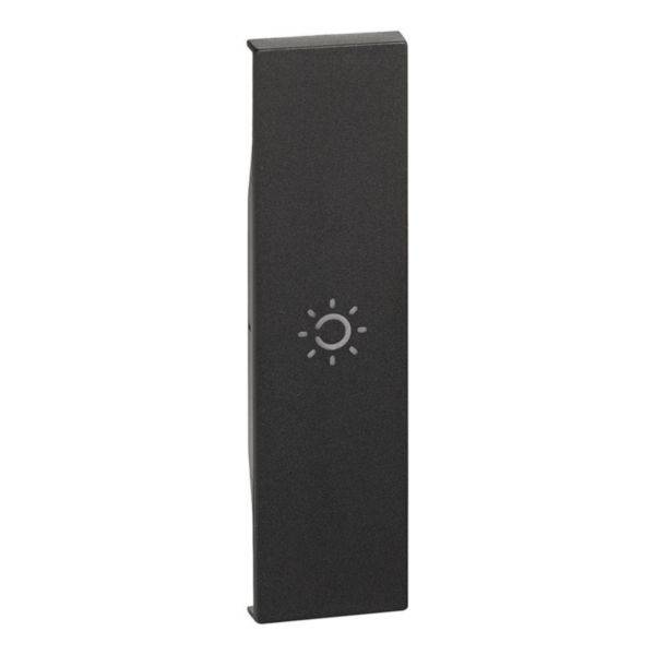 Tampa Para Interruptor Simbolo Luz 1M Black - Living Now