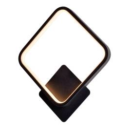 Arandela de Parede LED 3000K 17W Bivolt 32x28cm Metal e Silicone Preto