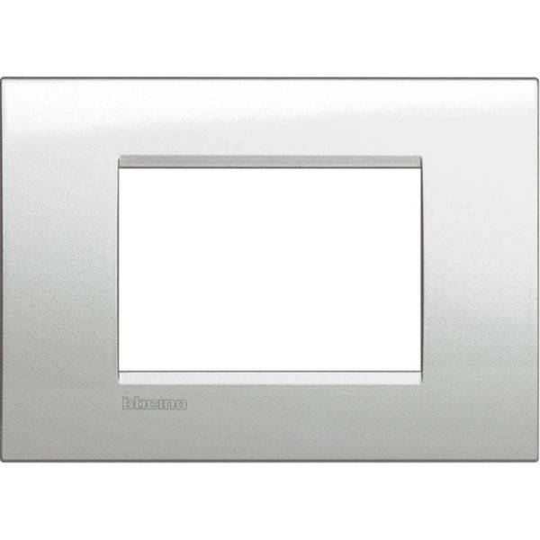 Placa Quadrada 3 Postos 4X2 - Argento Lunare