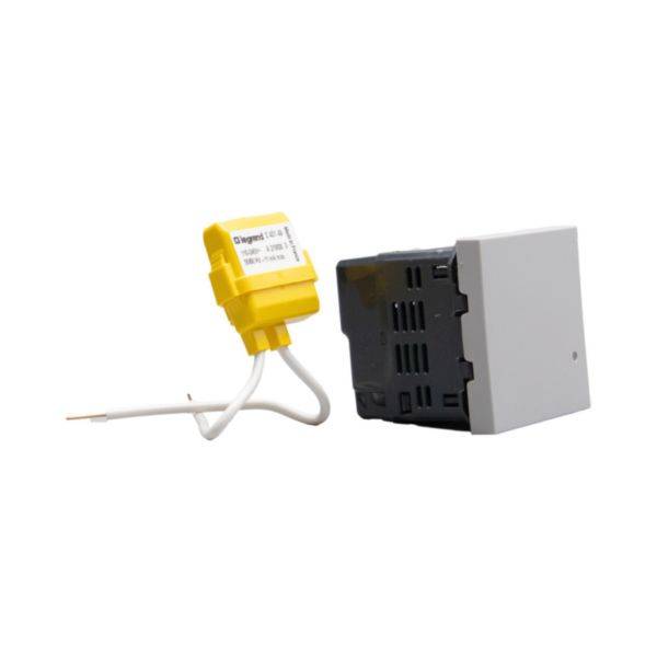 Matixgo - Dimmer universal conectado s/neutro 75W 2 modulos cinza - Controle por app - Compatível Alexa/Siri/Google - Sem neutro