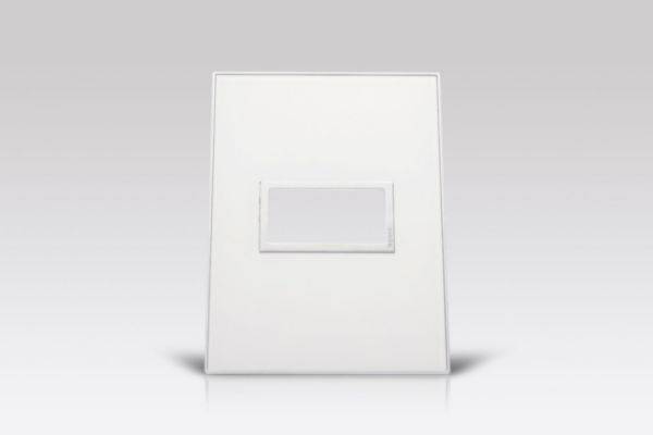 Placa 1 Posto 4X2 Quadrados Mirror White Arteor -